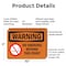 Signmission No Smoking Beyond This Point OSHA Warning Sign, Plastic, 10in W x 7in L, 2PK OS-2PACK-WS-P-710-L-12710 - alternate 4